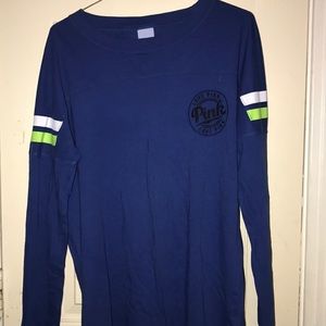 Pink long sleeve open back